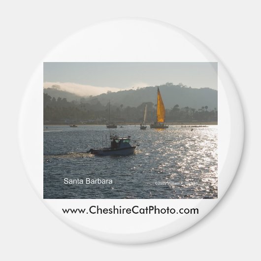 Santa Barbara Sunset Products，カリフォルニア マグネット (正面)