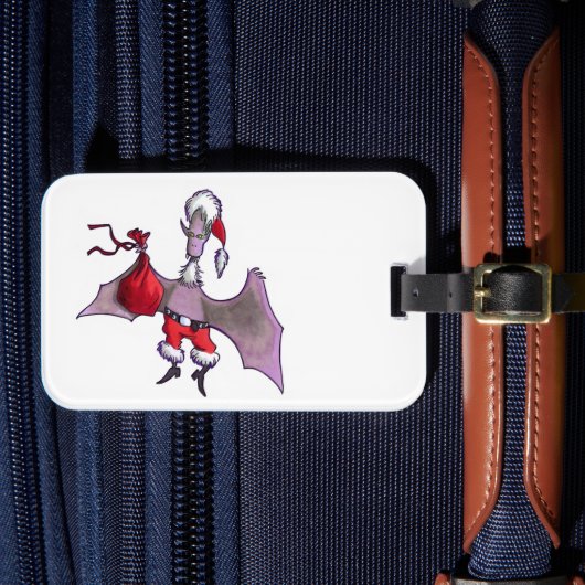 Santa Bat horizontal luggage tag ラゲッジタグ (正面インサイチュ4)