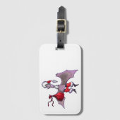 Santa Bat horizontal luggage tag ラゲッジタグ (正面縦)