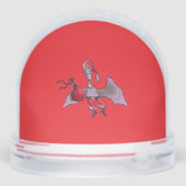 Santa Bat red snow globe (裏面)