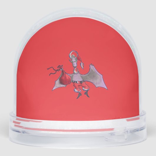 Santa Bat red snow globe (裏面)