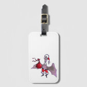 Santa Bat vertical luggage tag ラゲッジタグ (正面縦)