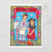 Santa Be Goodはがき用リスト感動的 ポストカード (正面)