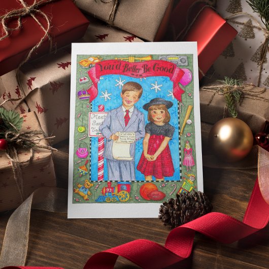 Santa Be Goodはがき用リスト感動的 ポストカード
