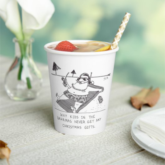 Santa Beach Time paper cups 紙コップ (インサイチュ)