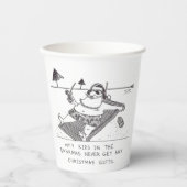 Santa Beach Time paper cups 紙コップ (正面)