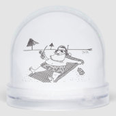 Santa Beach Time snow globe (裏面)