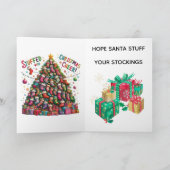 Santa Been Outside Holiday Card カード (内部)