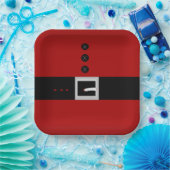 Santa Belly Paper Plate ペーパープレート (パーティー)