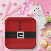 Santa Belly Paper Plate ペーパープレート (パーティー)