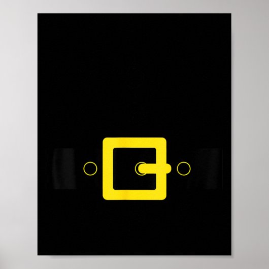 Santa Belt Suit Funny Cute Halloween Christmas Cos ポスター (正面)