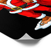 Santa Bigfoot 67 Meme Funny Six Seven Christmas Ho ポスター (角)