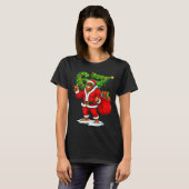 Santa Bigfoot 67 Meme Funny Six Seven Christmas Ho Tシャツ (正面フル)
