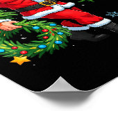 Santa Bigfoot Christmas Tree Sasquatch 67 Six Seve ポスター (角)