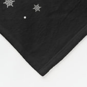 Santa Bigfoot Christmas Tree Xmas Lights Funny Sas フリースブランケット (角)