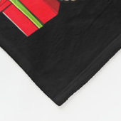 Santa Bigfoot Christmas Tree Xmas Lights Funny Sas フリースブランケット (角)