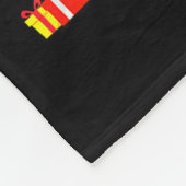 Santa Bigfoot Christmas Tree Xmas Lights Funny Sas フリースブランケット (角)