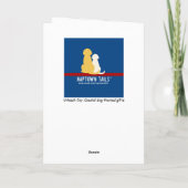 Santa Black Lab Dogs Christmas Card シーズンカード (裏面)