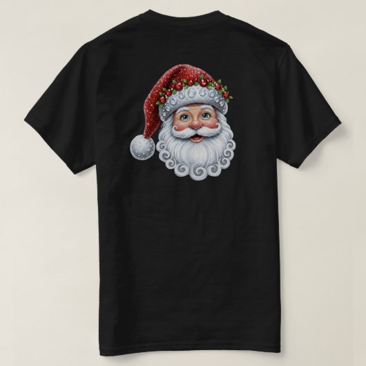 Santa Bling-Bling Tシャツ (デザイン裏面)
