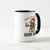 Santa Book Haul Holiday Fun マグカップ (正面右)