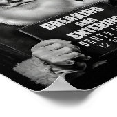 Santa Breaking Entering Mugshot Funny Christmas Ho ポスター (角)