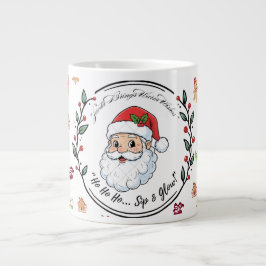 Santa Brings Warm Wishes – Festive Christmas Coffe ジャンボコーヒーマグカップ