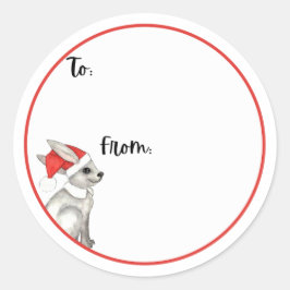 Santa Bunnies  ラウンドシール