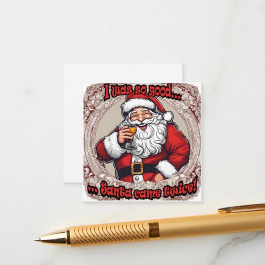 Santa Came Twice! エンクロージャーカード (正面/裏面インサイチュ)