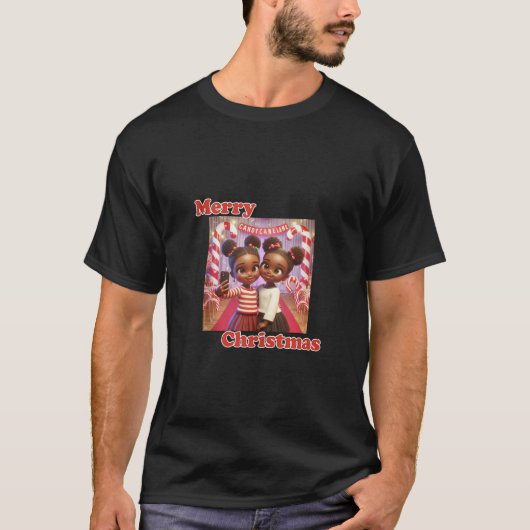 Santa Candy Joe Lane African Americanとの自撮り Tシャツ (正面)