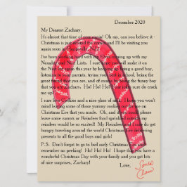 Santa Candy Kene Nutcrackersからの手紙 シーズンカード