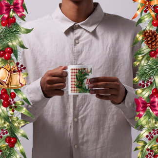 Santa Cap Baseball Dad Personalized コーヒーマグカップ