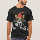 Santa Catのホールをデッキに Tシャツ (正面)