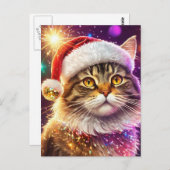 Santa Cat ポストカード (正面/裏面)