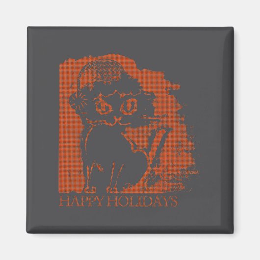 Santa Cat  マグネット (正面)