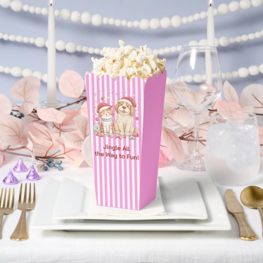 Santa Cat and Dog Friends フェイバーボックス (ウェディング)