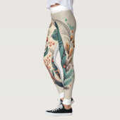 Santa Cat Christmas Gamer Tシャツ：お祭りを楽しむ レギンス (左)