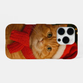 Santa Cat iPhone 16 Pro Case iPhoneケース (裏面横)