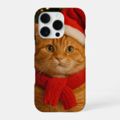 Santa Cat iPhone 16 Pro Case iPhoneケース (裏面)