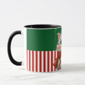 Santa Cat with Cocoa Mug マグカップ (左)