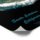 Santa Catalina, California satellite poster photo  ポスター (角)