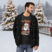 Santa Caught Stealing Cookies Funny Cartoon Tシャツ