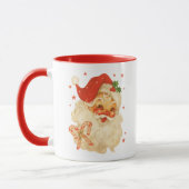 Santa Cheer Mug – Festive Holiday Design マグカップ (左)