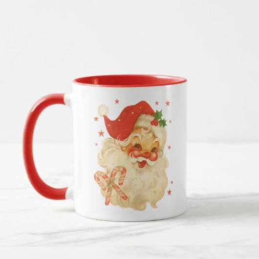 Santa Cheer Mug – Festive Holiday Design マグカップ (左)