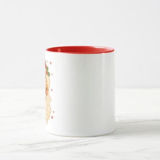 Santa Cheer Mug – Festive Holiday Design マグカップ (中央)