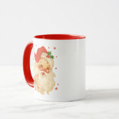 Santa Cheer Mug – Festive Holiday Design マグカップ (正面左)