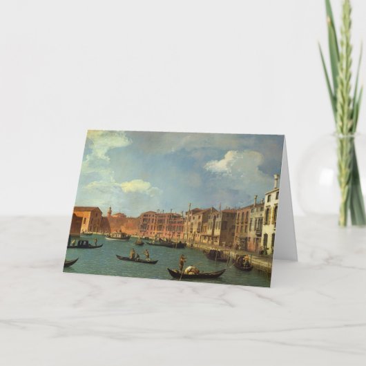 Santa Chiara、ベニスの運河の眺め シーズンカード (正面)