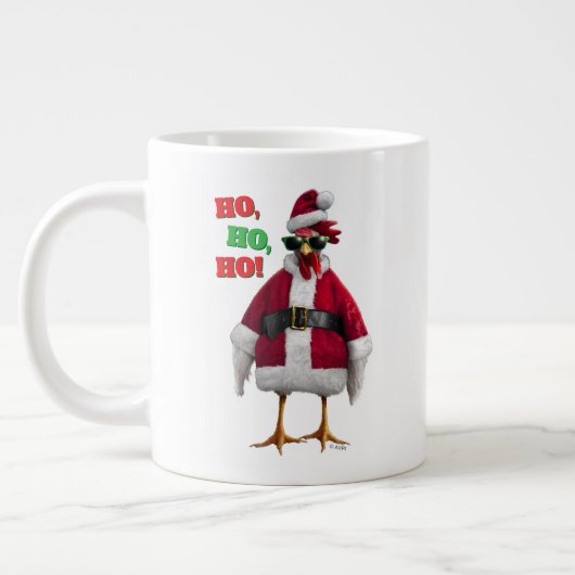 Santa Chicken ジャンボコーヒーマグカップ (左)