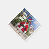 Santa Chicken スタンダードカクテルナプキン (角)