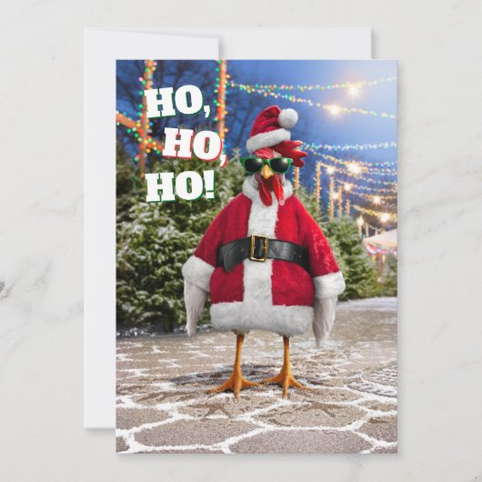 Santa Chicken 招待状 (正面)