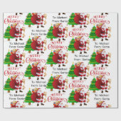 Santa Child's Name Merry Christmasより ラッピングペーパー (フラット)